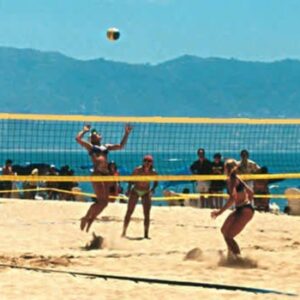 Beach-Volleyball-Turniernetz für Spielfeld 8 x 16 m